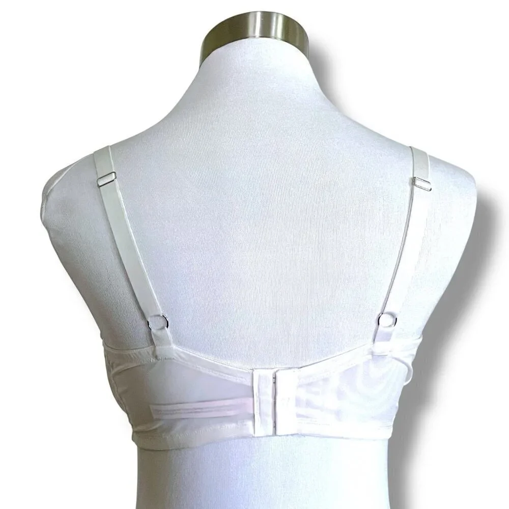 Victorias Secret 36DD Bra White Lace Dream Angels Push Up Padded Underwire